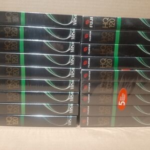 18 Fujifilm HQ 120 6 hours high quality multipurpose video tapes New